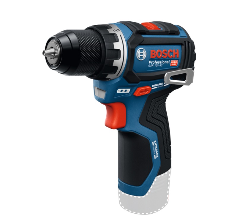 Pora/ruuvinväännin Bosch GSR 12V-32 Professional; 12 V (ilman akkua ja laturia)