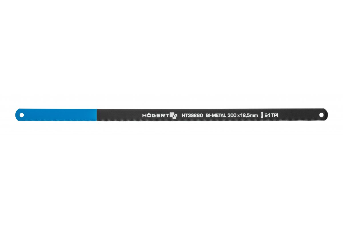 Rautasahan terä Hogert HT3S280; 24 TPI; 300 mm; 2 kpl.