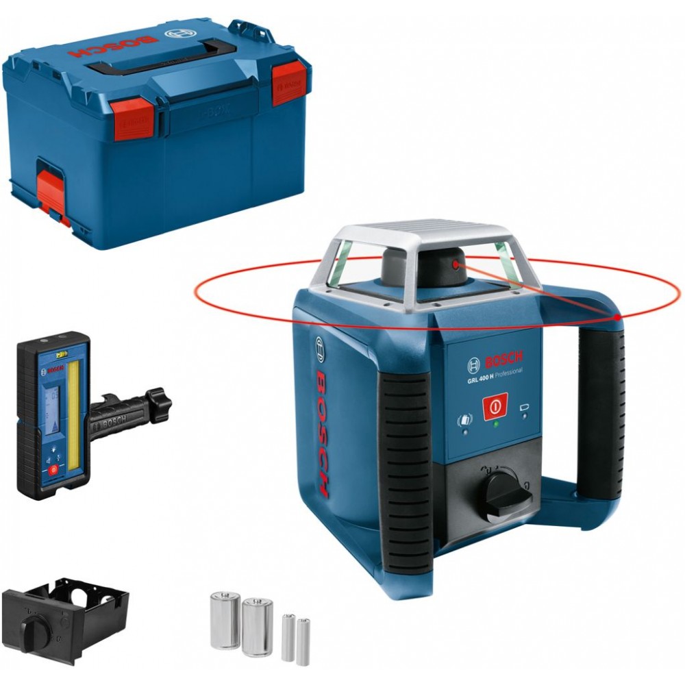 Pyörivä laservaaituslaite Bosch GRL 400 H + Laserilmaisin LR 45