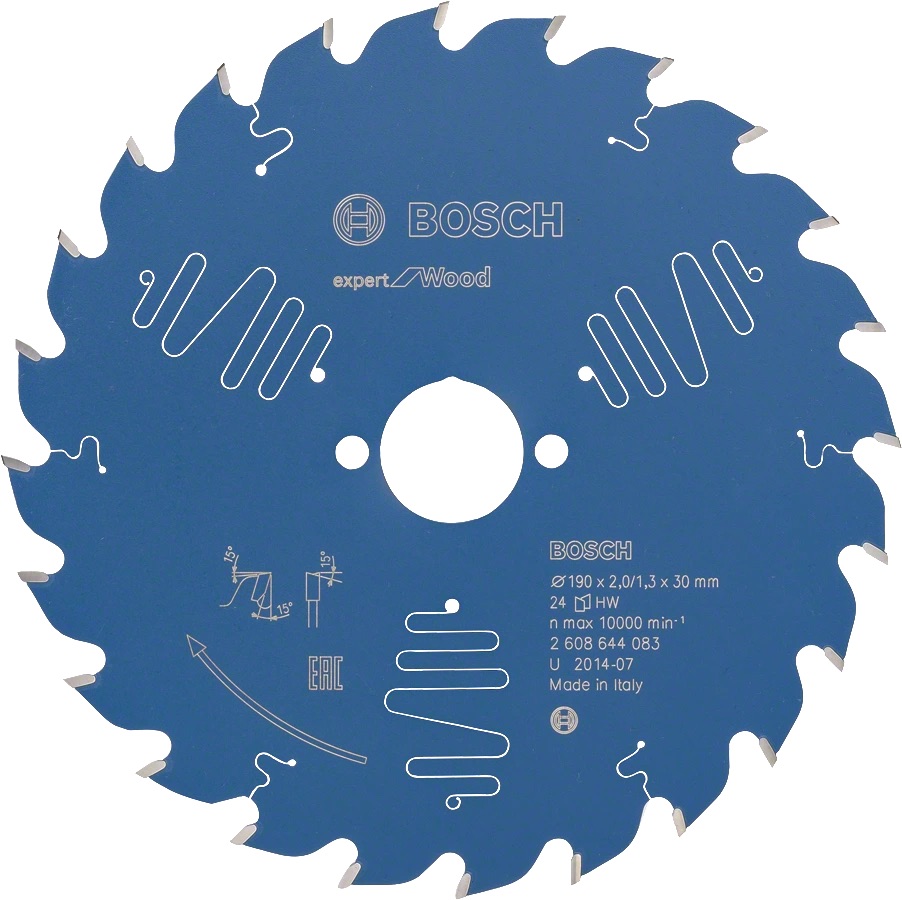 Katkaisulaikka Bosch 2608644083; 190x30 mm; Z24