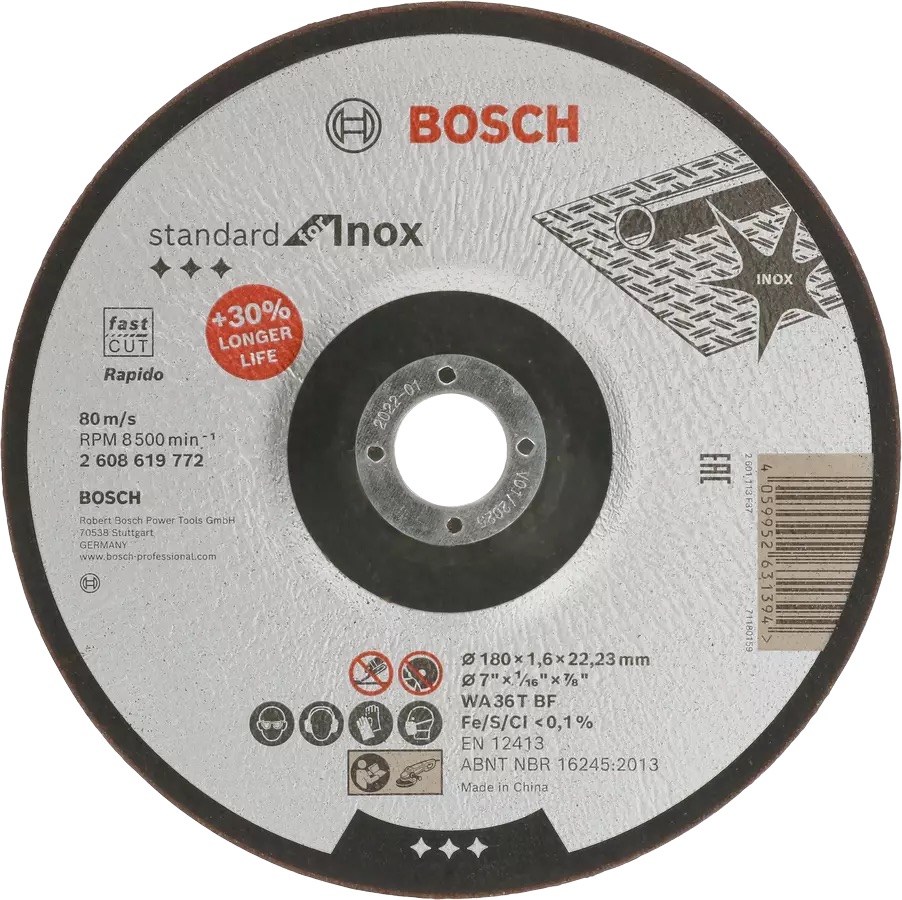 Hiova katkaisulaikka Bosch WA 36T BF; 180x1,6 mm
