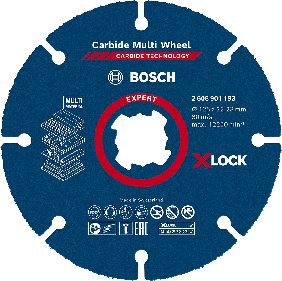 Katkaisulaikka Bosch 2608901195; 125x22,23 mm; 10 kpl.