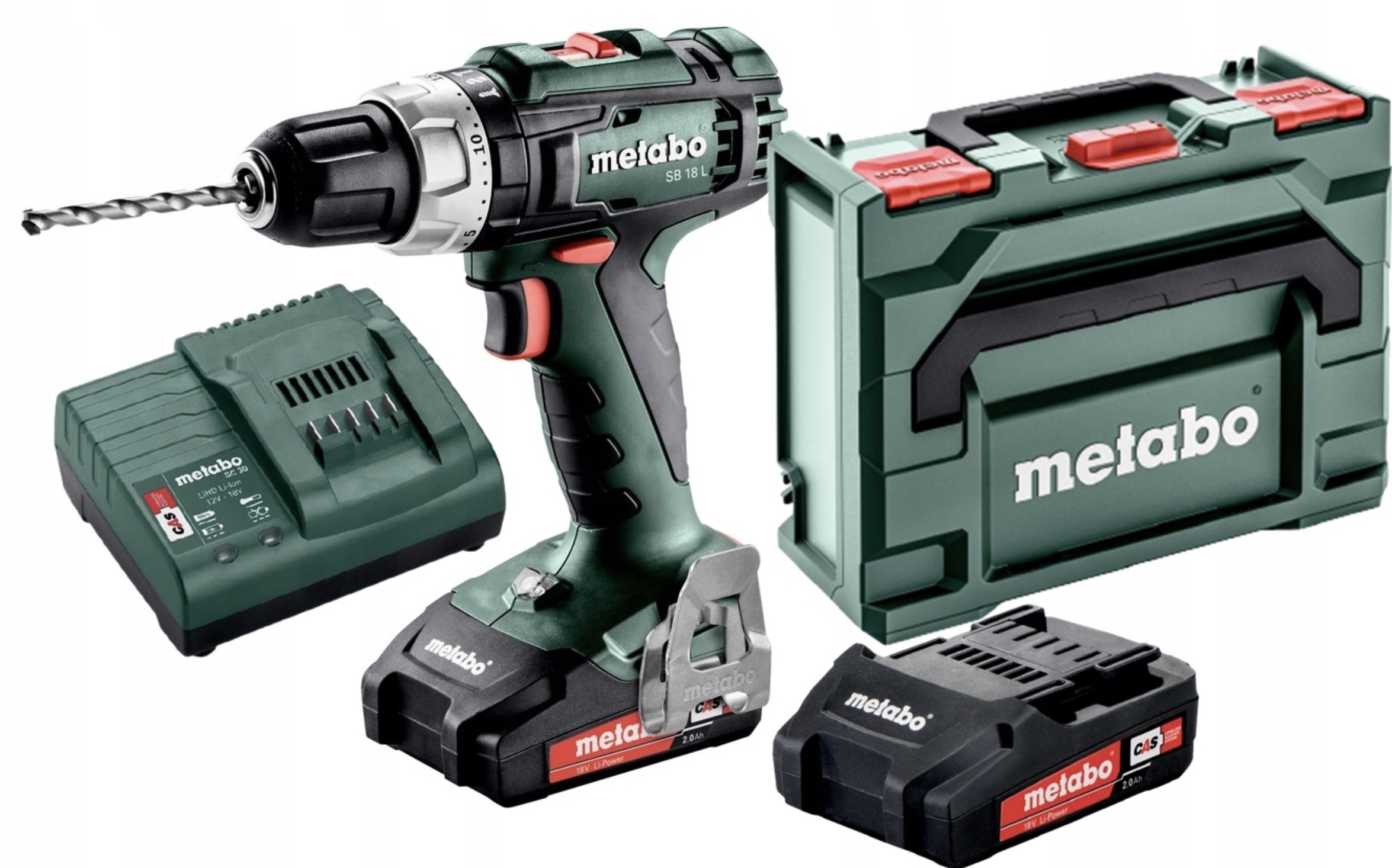 Iskupora / ruuvinväännin Metabo SB 18 L; 18 V; 2x2,0 Ah akku