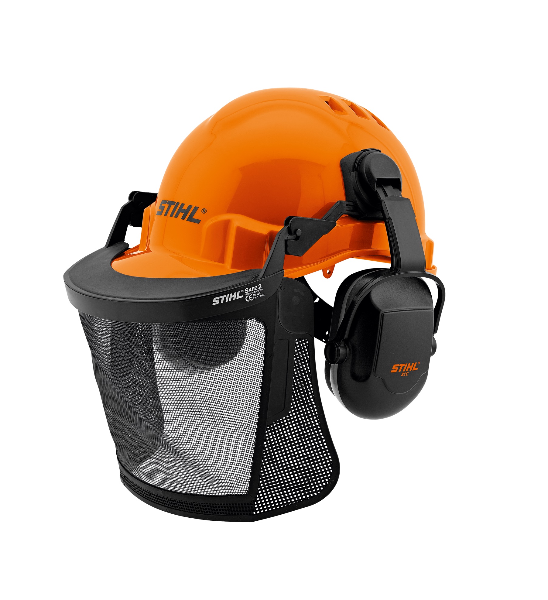 Suojakypärä Stihl Function Basic; suojavisiirillä ja kuulosuojaimilla