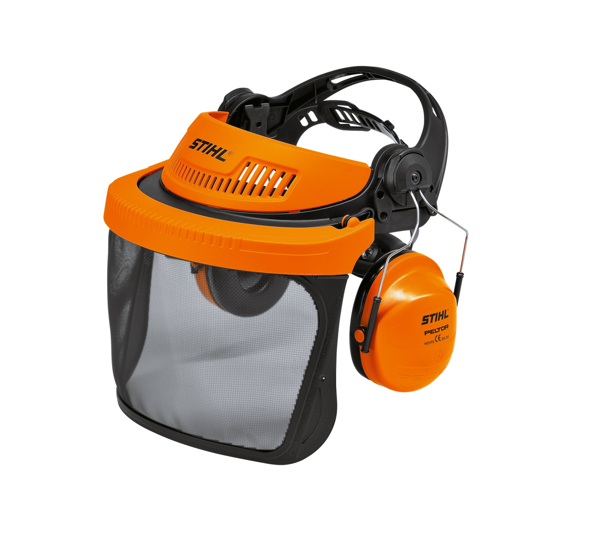 Täysinäinen pää-, kuulo- ja kasvosuoja Stihl Advance GPA 28