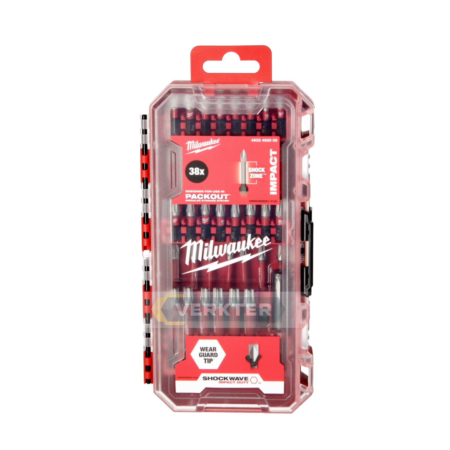 Minikoon mac-tarvikesarjat Milwaukee Shockwave 4932492009; 38 kpl.