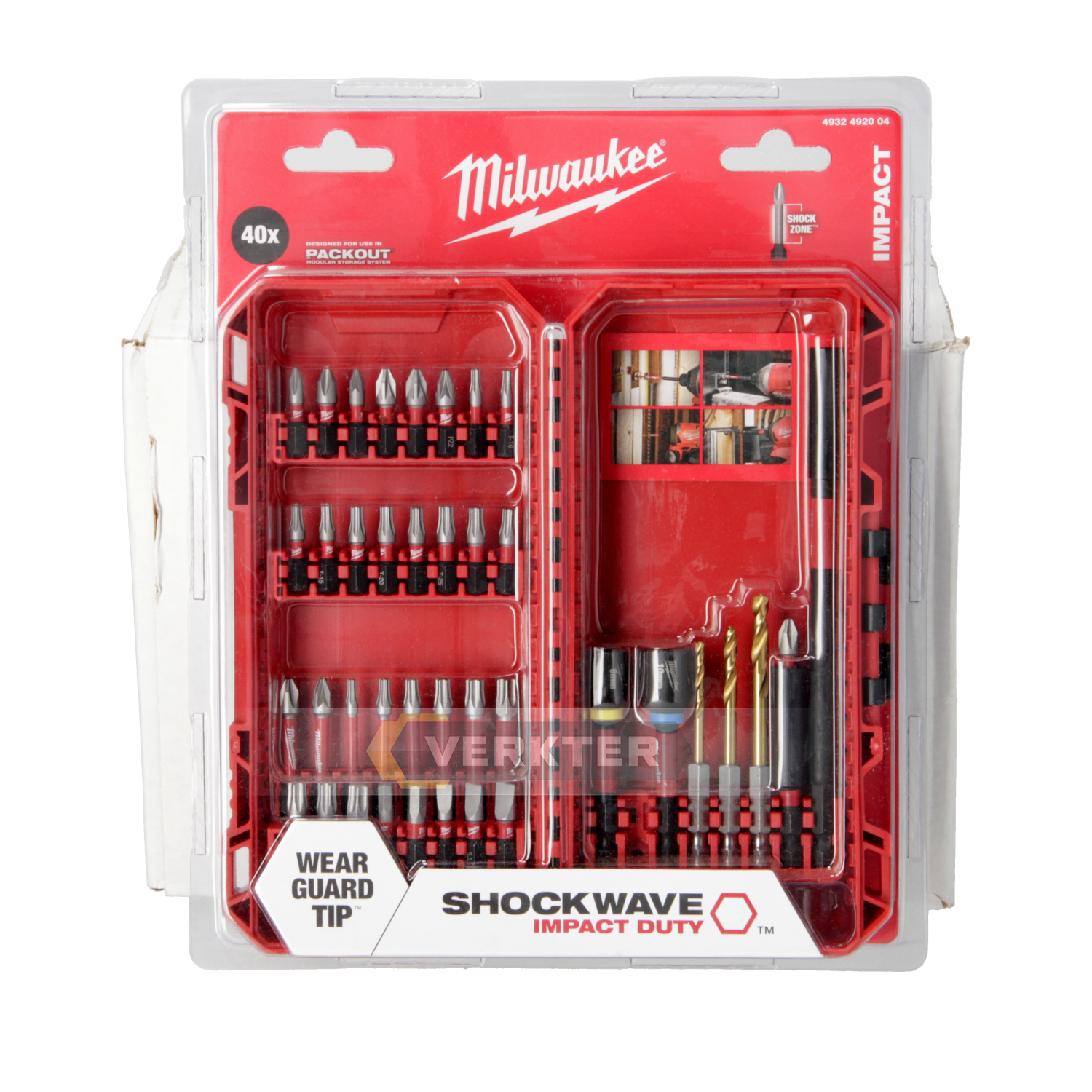 Minikoon mac-tarvikesarjat Milwaukee Shockwave 4932492004; 40 kpl.