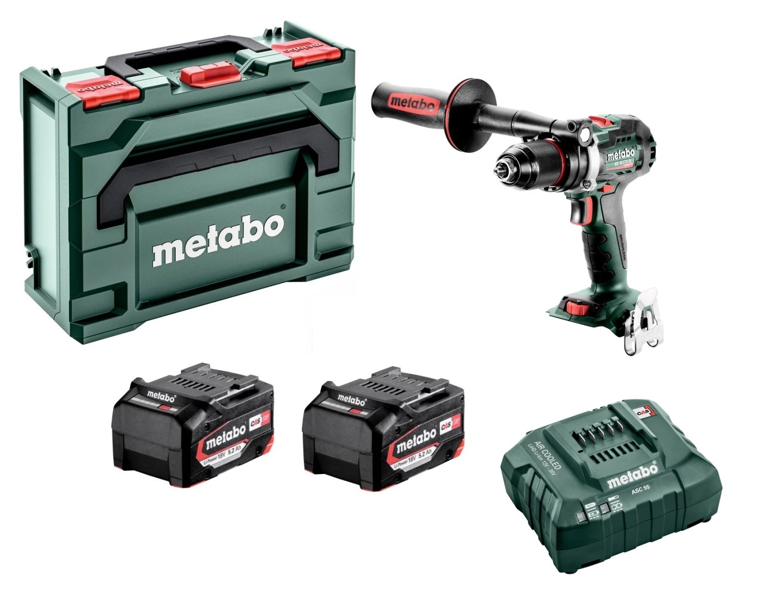 Pora/ruuvinväännin Metabo BS 18 LTX BL I; 18 V; 2x5,2 Ah akku