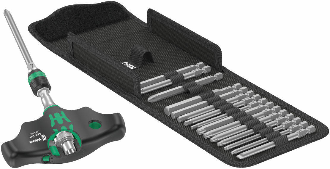 Työkalusarja  Wera Kraftform Kompakt 400 RA Set 1; 1/4''; 17 kpl.