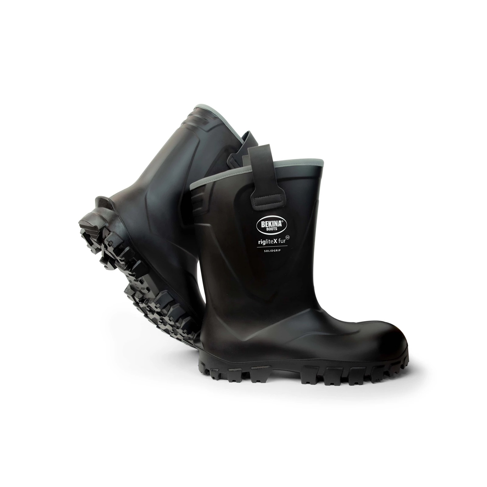 Kumisaappaat Bekina RigliteX fur Solid Grip S5; 48; musta