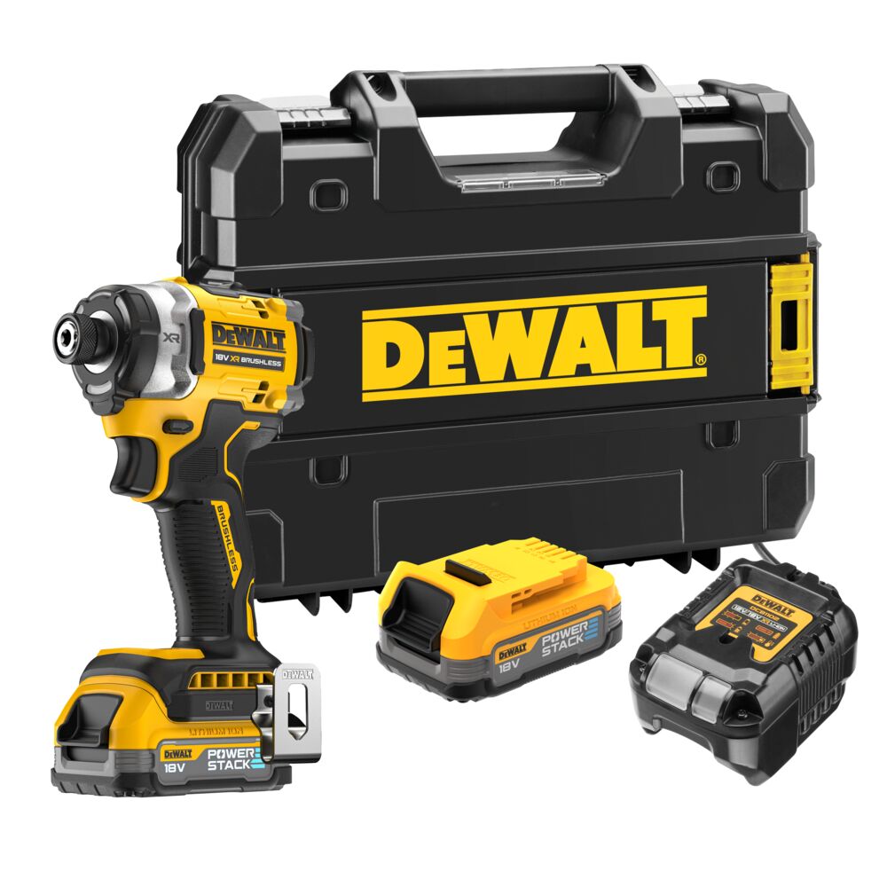 Iskuruuvinväännin DeWalt DCF860E2T-QW; 18 V; 2x1,7 Ah akku