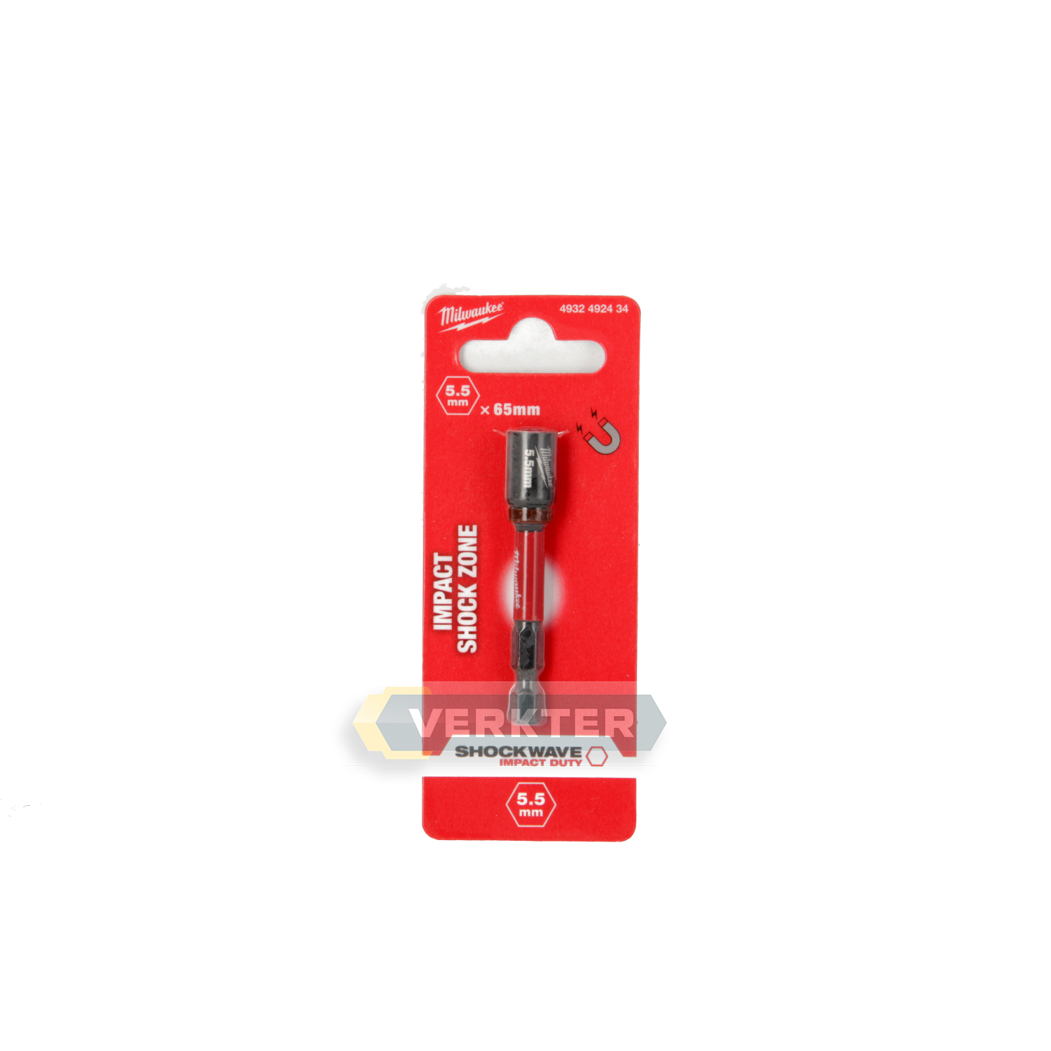 Magneettinen ruuvinpidin Milwaukee 4932492434; 5,5 mm; 1/4''
