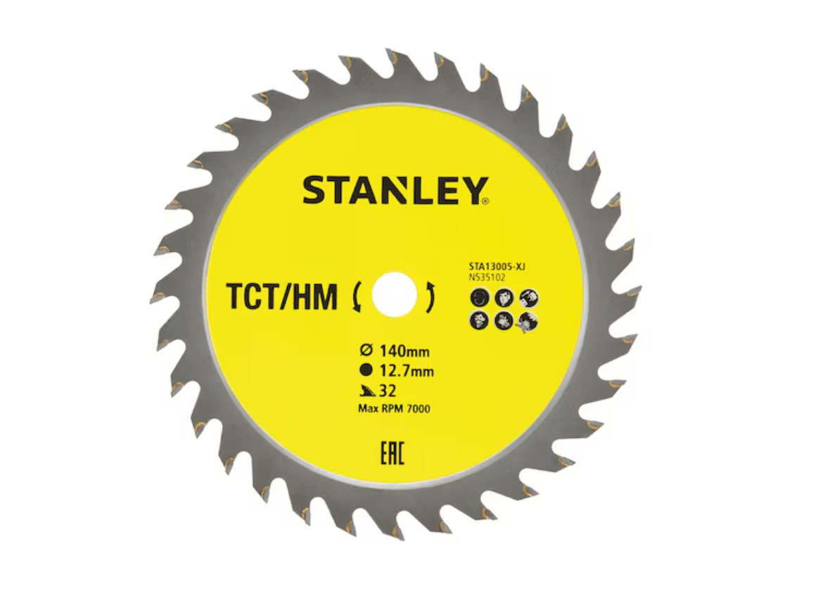Katkaisuterä puulle Stanley STA13005-XJ; 140x12,7 mm; 32T