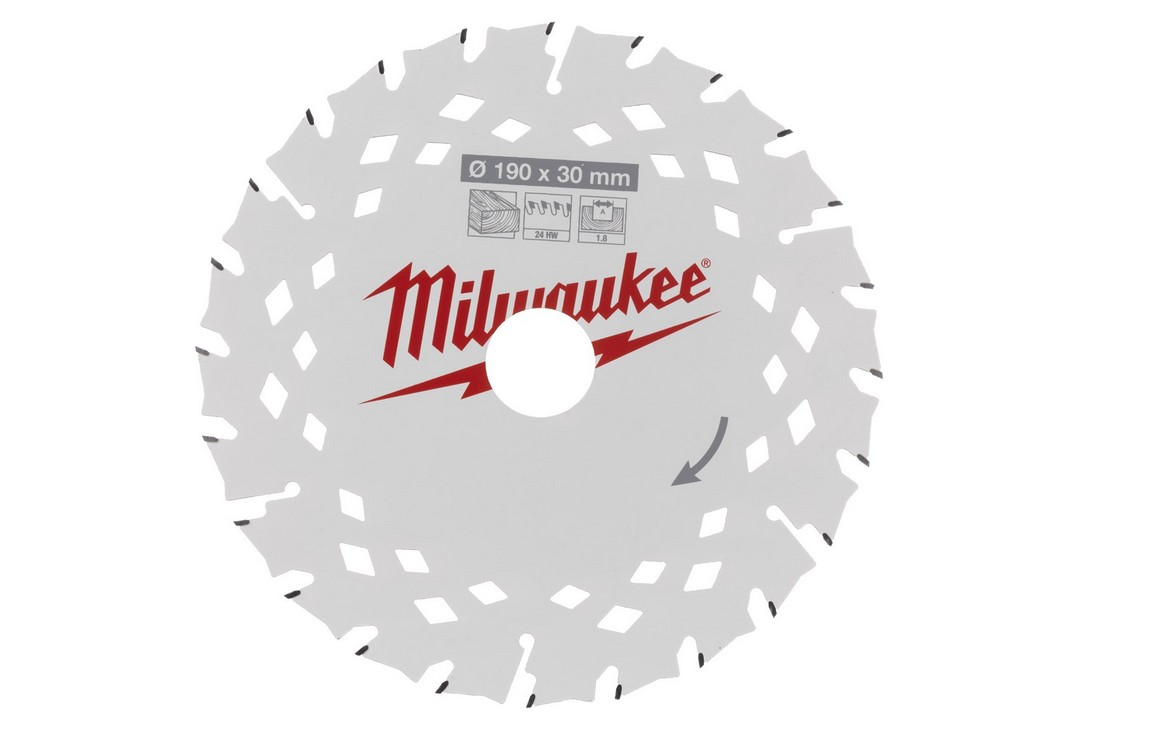 Katkaisuterä puulle Milwaukee 4932498976; 190x30 mm; Z24