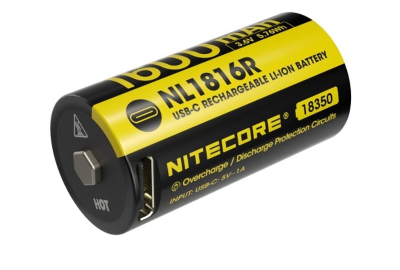 Patteri Nitecore NC-NL1816R; 3,6 V; 1,6 Ah