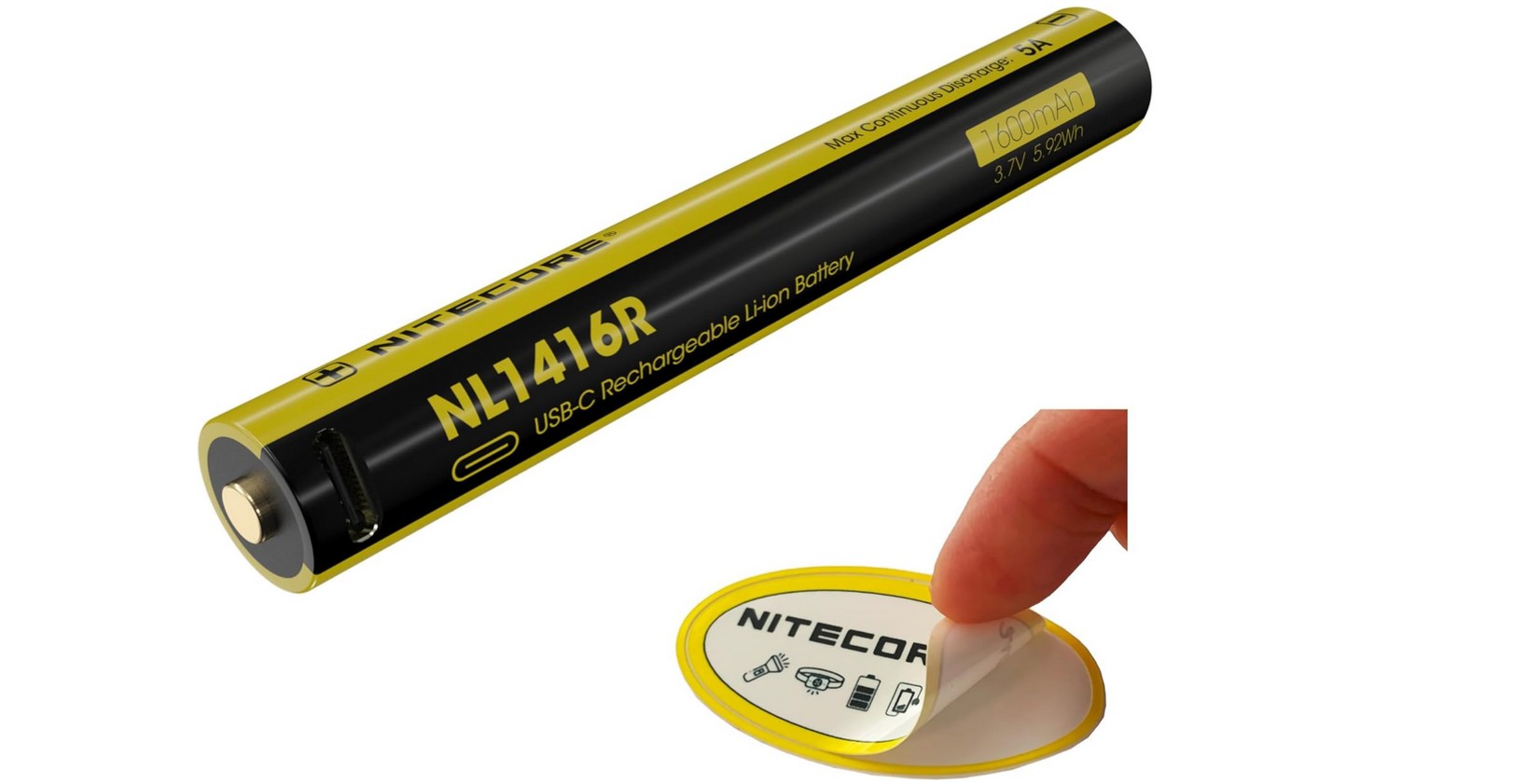 Patteri Nitecore NC-NL1416R; 3,7 V; 1,6 Ah