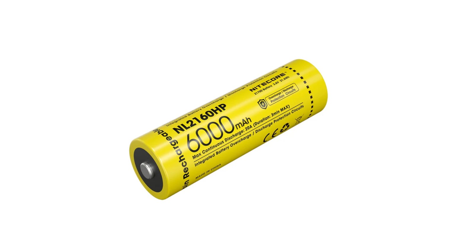 Patteri Nitecore NC-NL2160HP; 3,6 V; 6,0 Ah