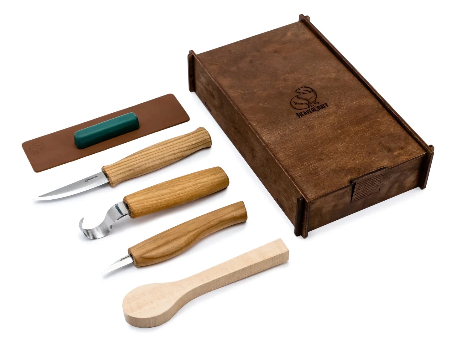 Veistosarja BeaverCraft S13BOX; lusikoiden ja muiden puutuotteiden veistämiseen