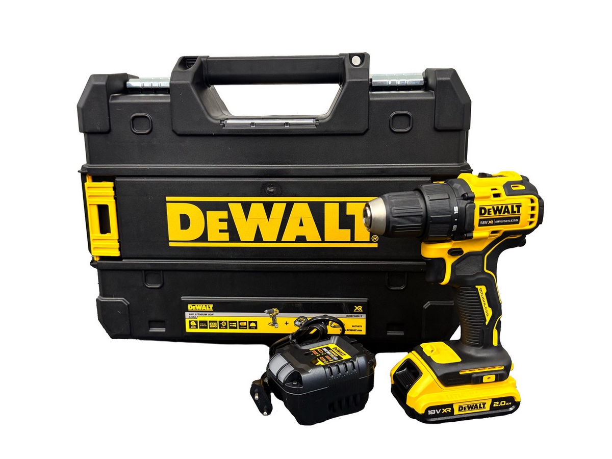 Akkukäyttöinen ruuvinväännin DeWalt DCD708D1T-QW; 18 V; 1x2,0 Ah akku