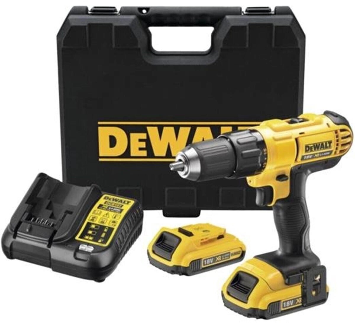 Akkukäyttöinen ruuvinväännin DeWalt DCD771D2-QW; 18 V; 2x2,0 Ah akku