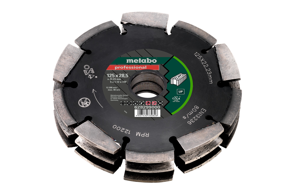Timanttikatkaisulaikka Metabo 628299000; 125x28,5x22,23 mm