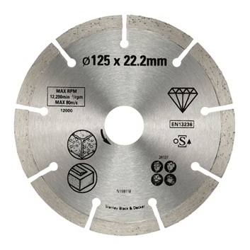 Timanttikatkaisulaikka Stanley STA38107-XJ; 125x22,23 mm