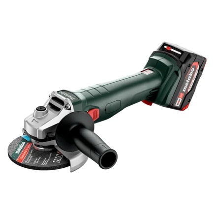 Akkukäyttöinen kulmahiomakone Metabo W 18 7-125; 18 V; 2x4,0 Ah akku