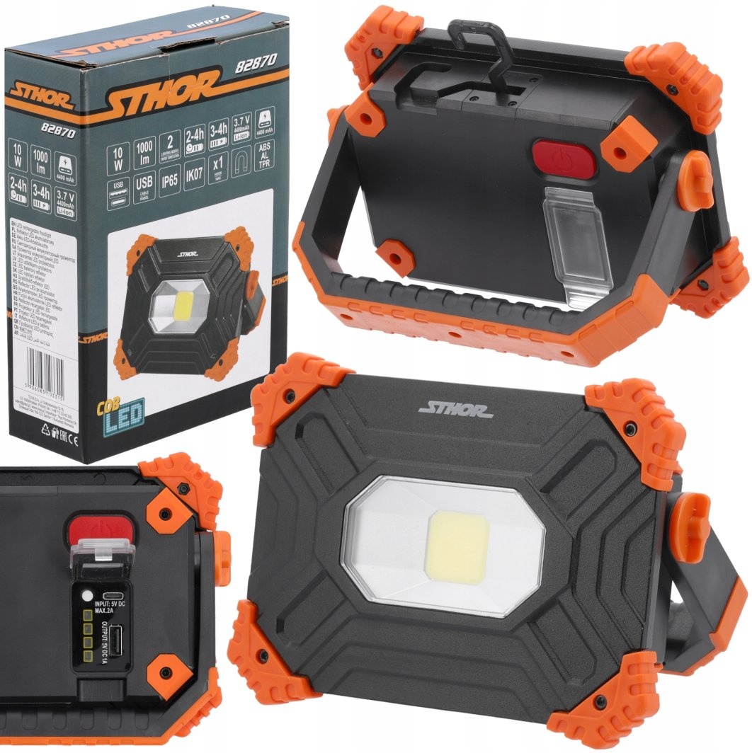 Kannettava LED lamppu Sthor 82870; 10 W; 1000 lm