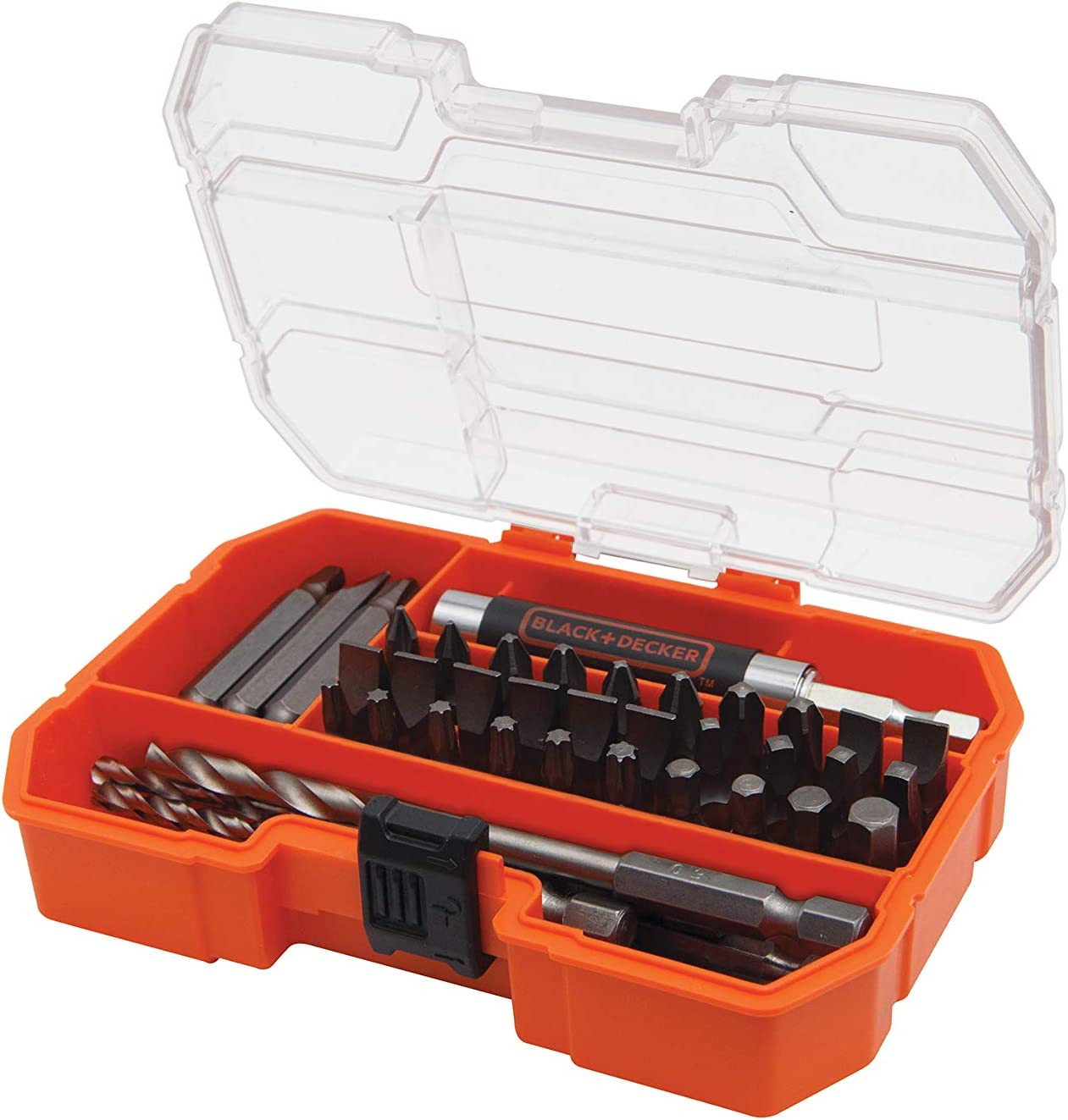Poranterä- ja Ruuvikärkisarja Black & Decker A7234-XJ; 45 kpl.