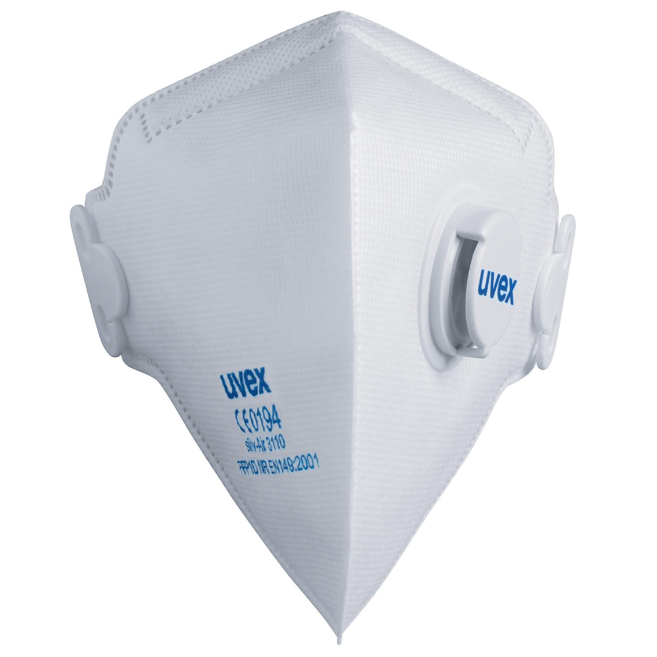 Hengityssuojain venttiilillä UVEX Silv-Air classic 3110; FFP1; 3 kpl.