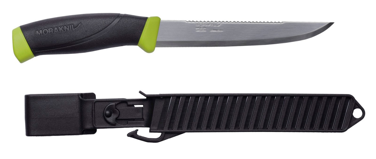 Veitsi kotelolla Morakniv Fishing Scaler 150; 265 mm