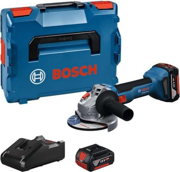 Akkukäyttöinen kulmahiomakone Bosch GWS 18V-8 Professional; 125 mm; 18 V; 2x4,0 Ah akku + L-Boxx 136