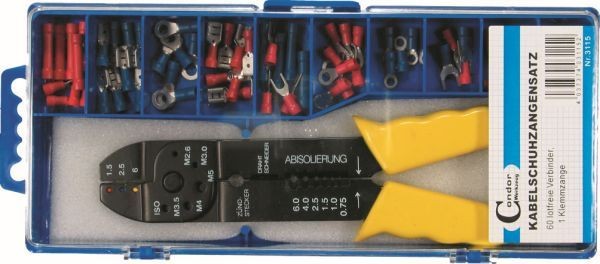 Puristustyökalusarja Condor Werkzeug C3115; 60 kpl.