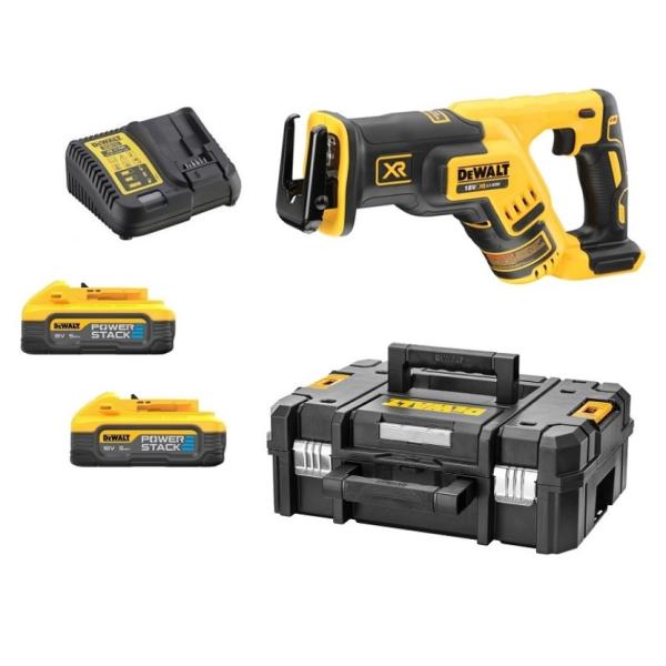 Akkupuukkosaha DeWalt DCS367H2T-QW; 18 V; 2x5,0 Ah akku
