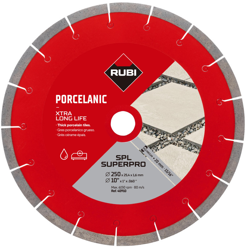 Timanttikatkaisulaikka Rubi SPL 250 EXT SUPERPRO; 250 mm