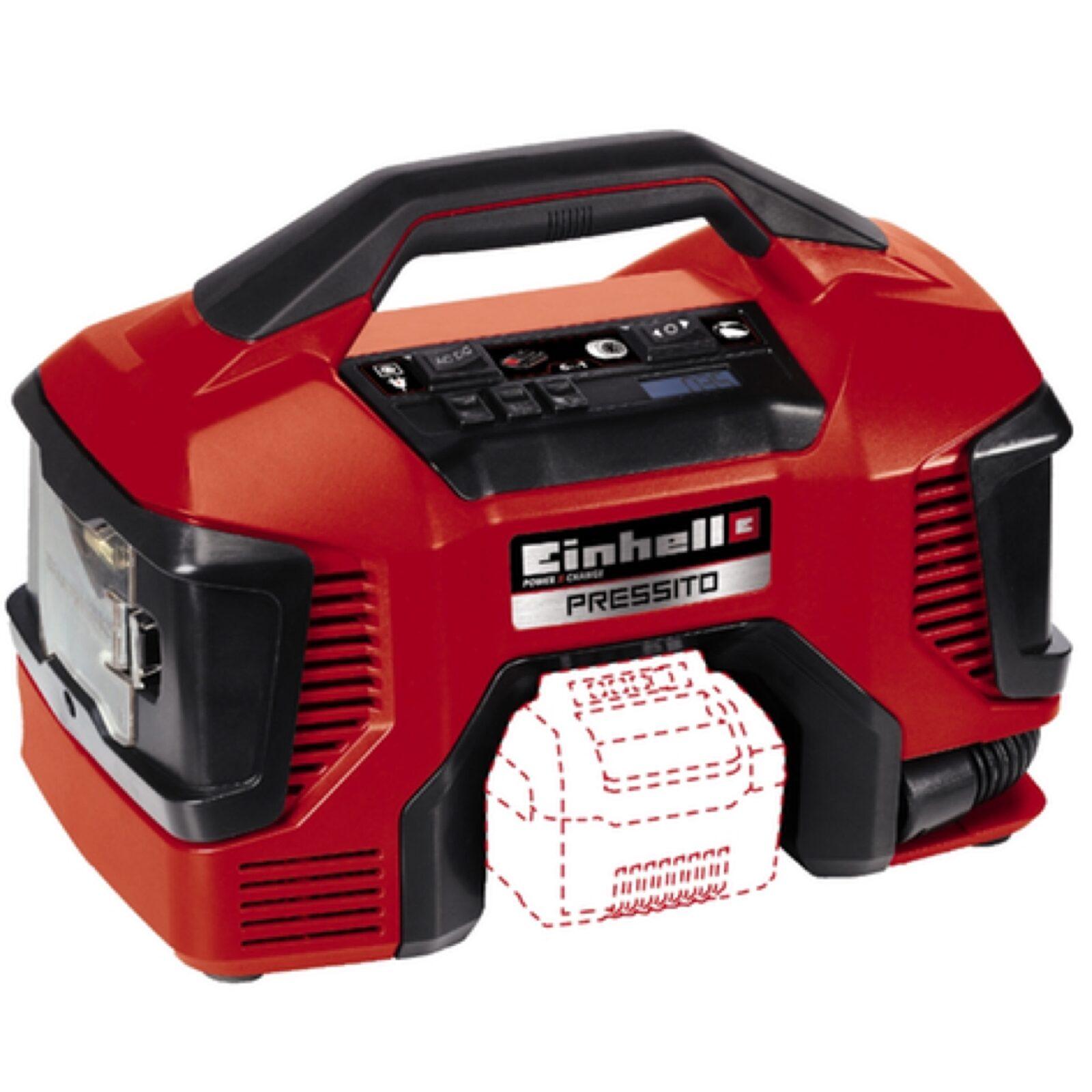 Kompressori Einhell 4020460; 18 V; 230 V (ilman akkua ja laturia)
