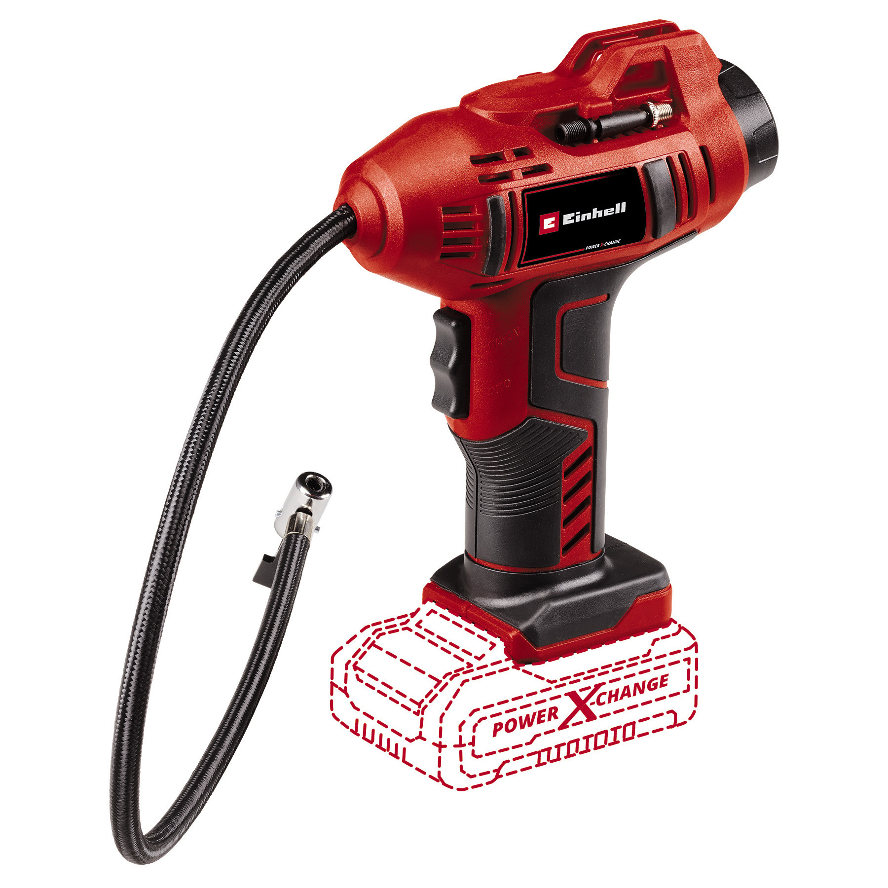 Akkukäyttöinen ilmapumppu Einhell CE-CC 18 Li-Solo; 18 V (ilman akkua ja laturia)