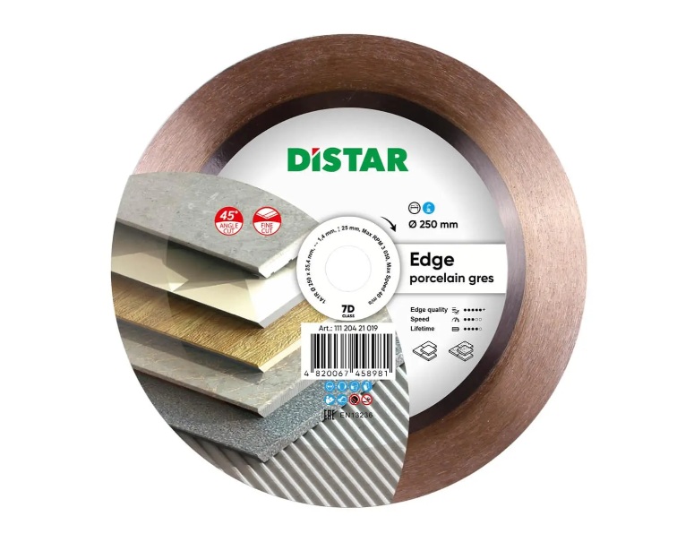 Timanttikatkaisulaikka DISTAR 11120421019; 250x25,4x1,4 mm
