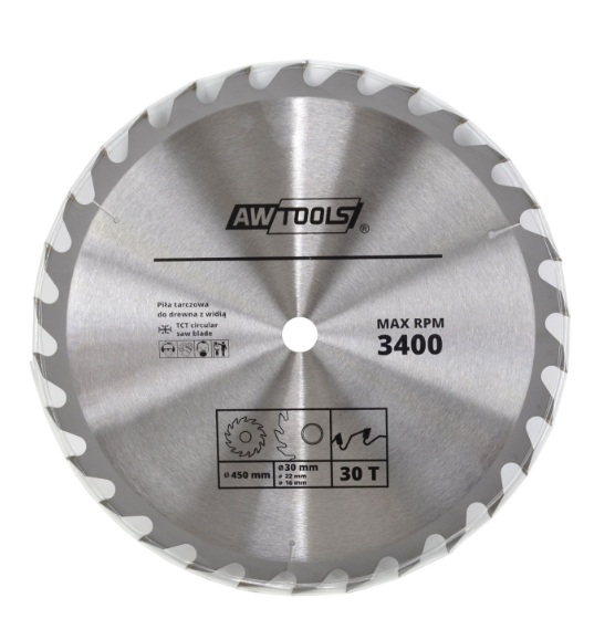 Katkaisuterä puulle AWTools AW48498; 600 mm