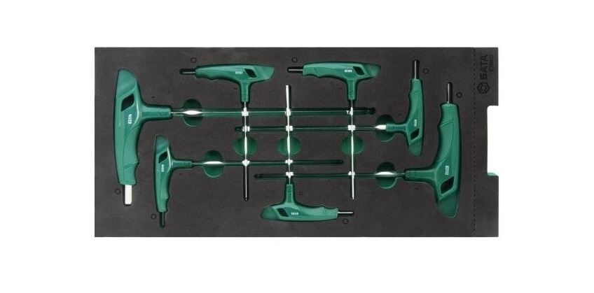 Kuusiokoloavain Sata ST09922G; 2,0-8,0 mm; 7 kpl.