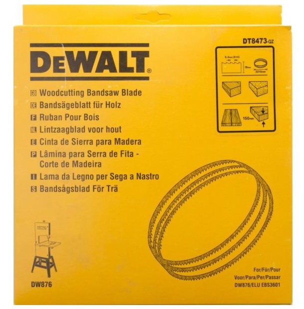 Vannesahanterä DeWalt DT8473-QZ; 2215x16x0,6 mm; 4 TPI; 3 kpl.