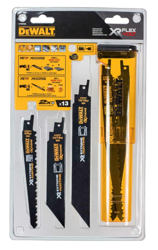 Sahojen sarja DeWalt DT99550-QZ; 13 kpl.