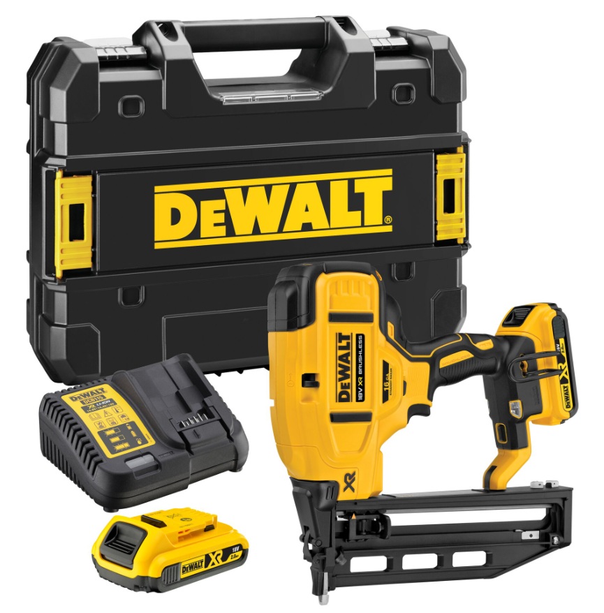 Akkukäyttöinen naulain DeWalt DCN662D2-QW; 18 V; 2x2,0 Ah akku