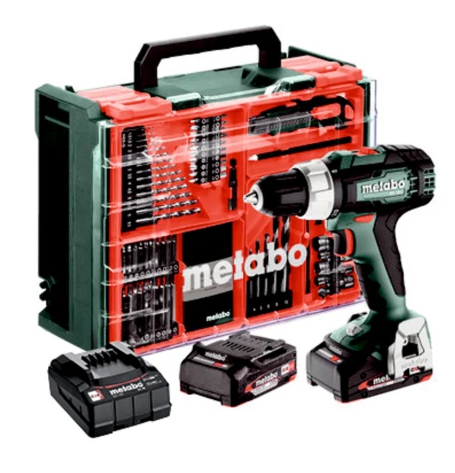 Pora/ruuvinväännin Metabo BS 18 L Set; 18 V; 2x2,0 Ah akku