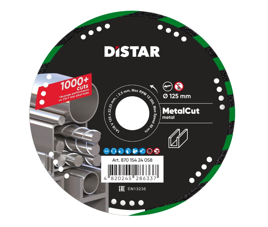Timanttikatkaisulaikka DISTAR 87015424058; 125x22,23x1,5 mm