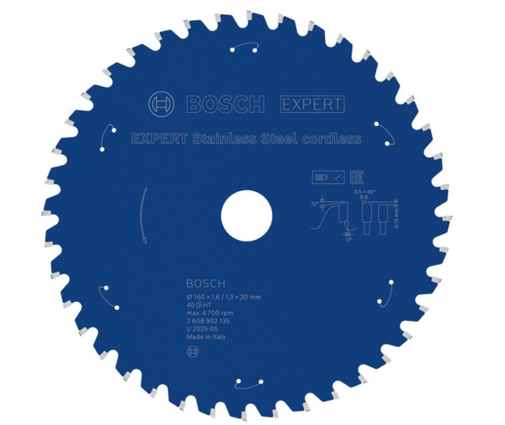 Katkaisulaikka Bosch 2608902135; 160x20x1,6 mm; Z40
