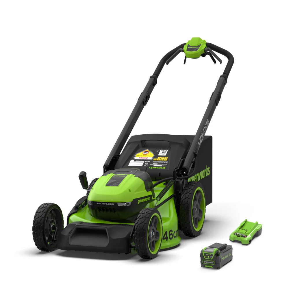Akkukäyttöinen ruohonleikkuri itsevetävä Greenworks MO40L416-01; 40 V; 46 cm; 1x4,0 Ah akku