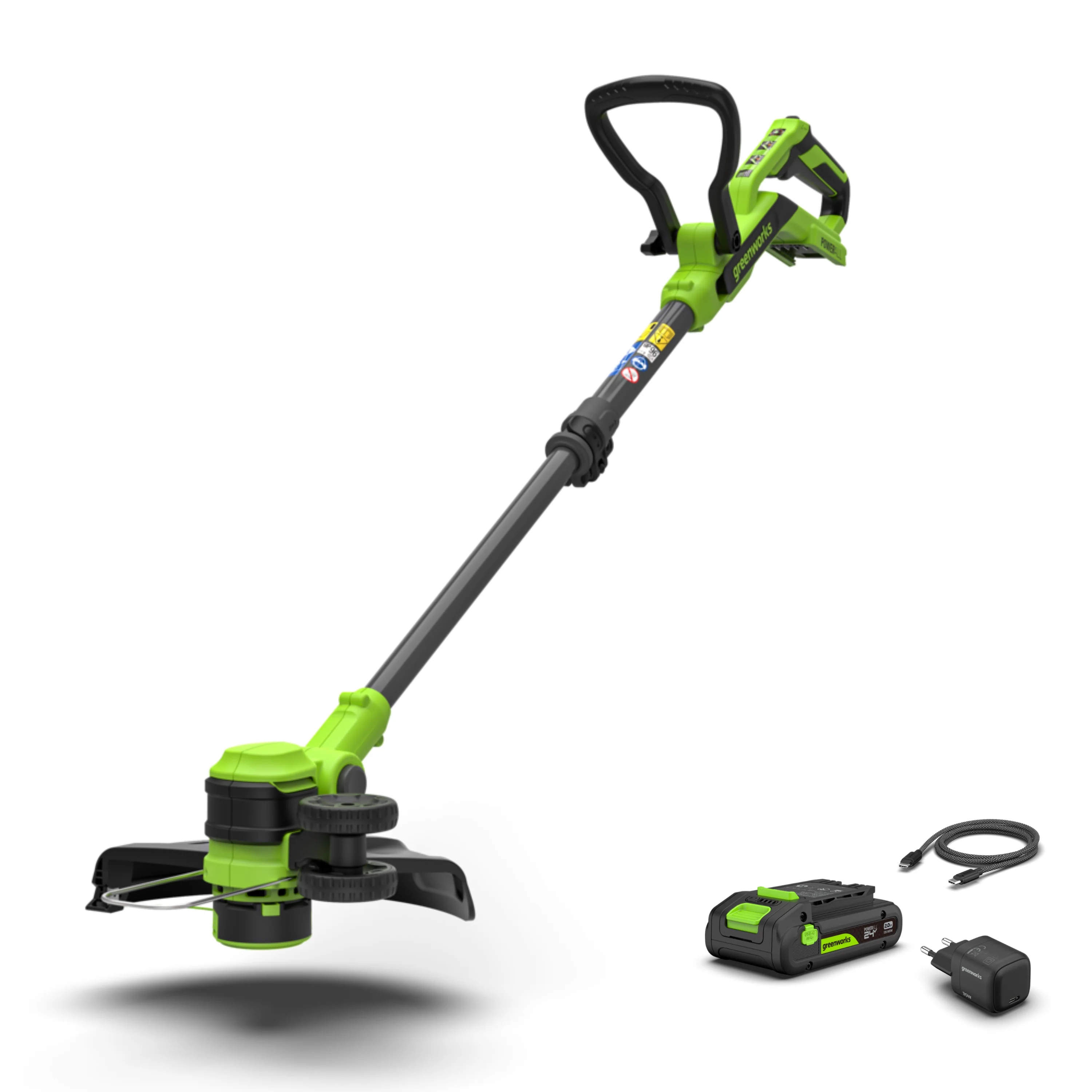 Ruohotrimmeri Greenworks ST3002A1; 24 V; 30 cm; 1x2,0 Ah akku