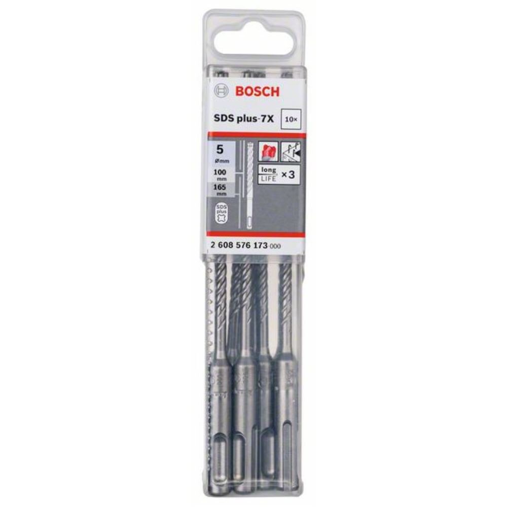Betoniporanterä Bosch SDS-plus 7X; 5x100x165 mm; 10 kpl.