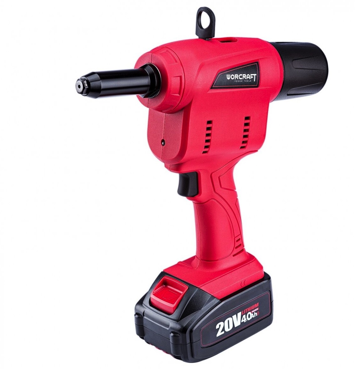 akkukäyttöinen popniittikone Worcraft CRG-S20LI; 20 V; 1x4,0 Ah akku